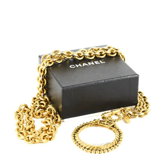 CHANEL Vintage Magnifying Glass Necklace - Picture 1 of 7